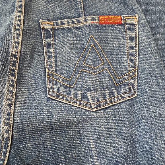 7 for all mankind jeans HIGH RISE FLARE JEANS SIZE 24 - Picture 4 of 5